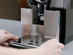 Philips Saeco espresso machine 'empty coffee grounds container' message