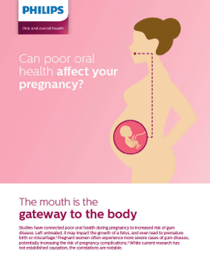 Oral health + pregnancy flyer download